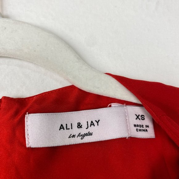 NWT Ali & Jay Bohemian Rhapsody Sleeveless Maxi Dress Gown Red XS - Picture 8 of 9